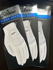 3 Titleist Perma soft gloves ML Cadet