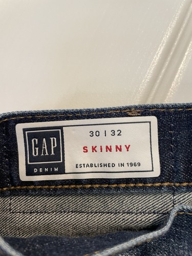 Herren Jeans Denim Gap Skinny Fit 30 x 32 Medium Wash Reißverschluss Skinny - Bild 5 von 12