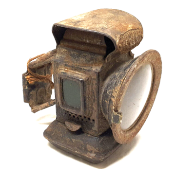 Lampe De Vélo Vintage En Fer - A.W Price, Birmingham - Ancienne, Collection