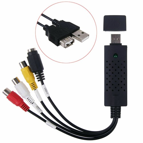 USB 2.0 Audio Video Capture Card Converter PC Adapter TV DVD VHS Window 7 8 10 - Picture 2 of 11
