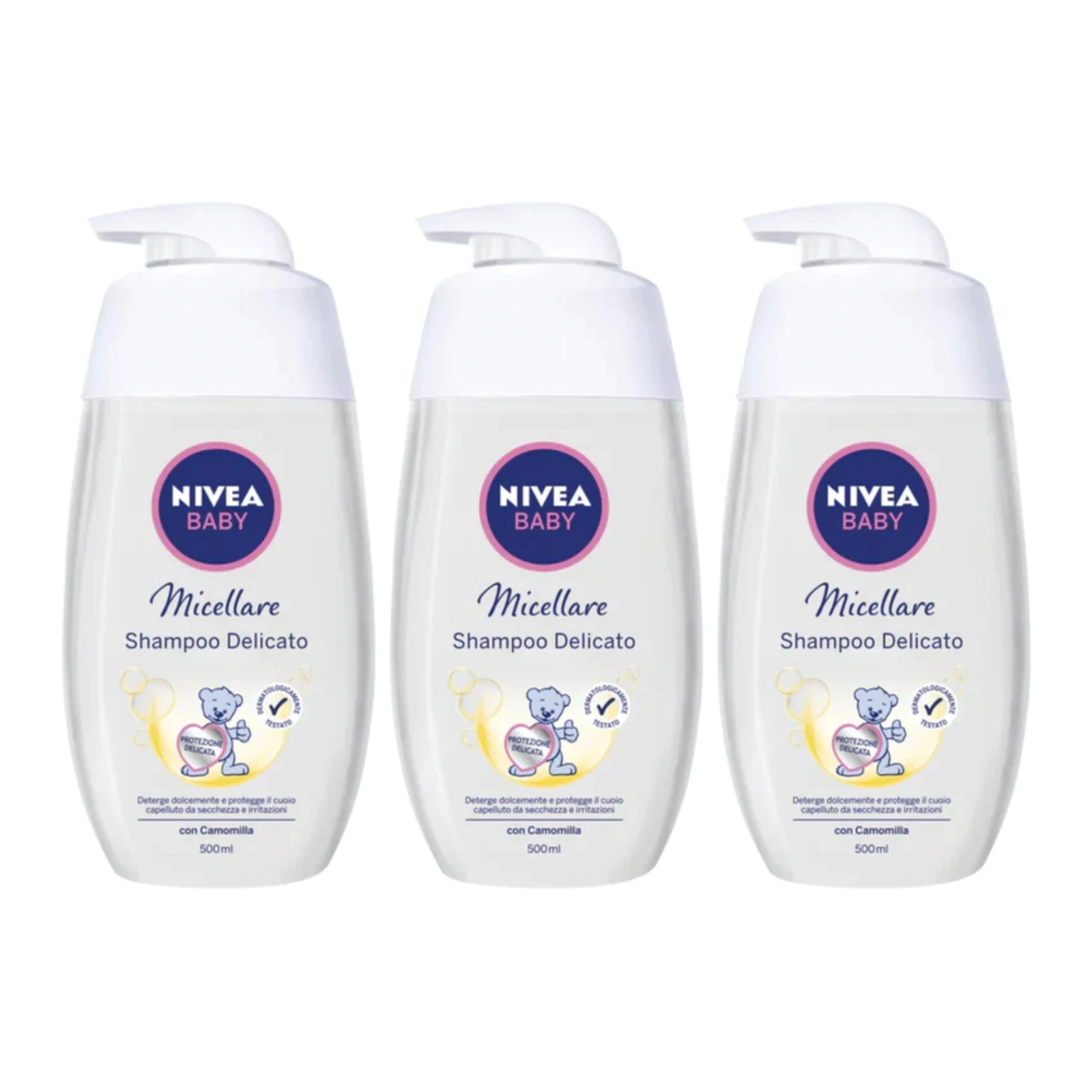 Nivea Baby Shampoo Delicato Micellare w/ Camomilla, 16.9oz (500ml) (Pack of 3)
Opens in a new window