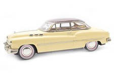 Vintage 1950 Buick Sedan Tin Friction Car Brown  Cream Made In Japan 
