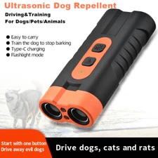 2025 Portable Ultrasonic Dog Repeller Stop Barking Anti Bark Device Rechargeable