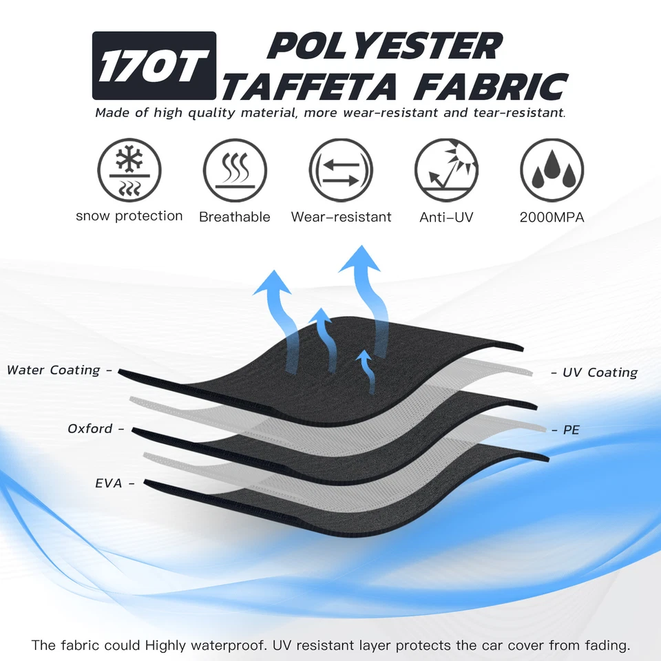 Cubierta impermeable contra polvo protector UV para camioneta Chevy C1500 C2500 C3500 Foto 4 de 4