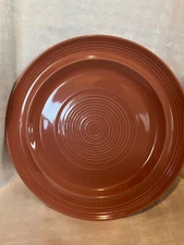 Homer Laughlin China Co Fiesta 11" Rose Ridged Plate Unmarked