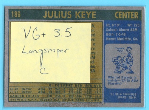 1971-72 Topps NBA / ABA Basketball Cards - Vintage - You Pick - Update 09.09.2025 - Bild 581 von 728