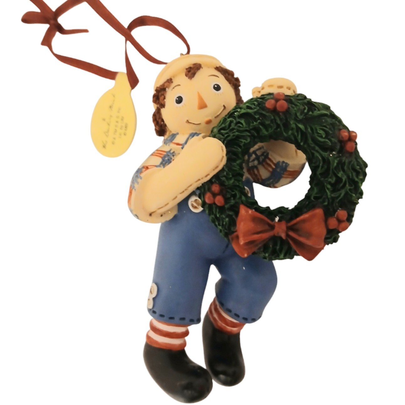 The Danbury Mint Raggedy Andy Hanging Christmas Ornament
