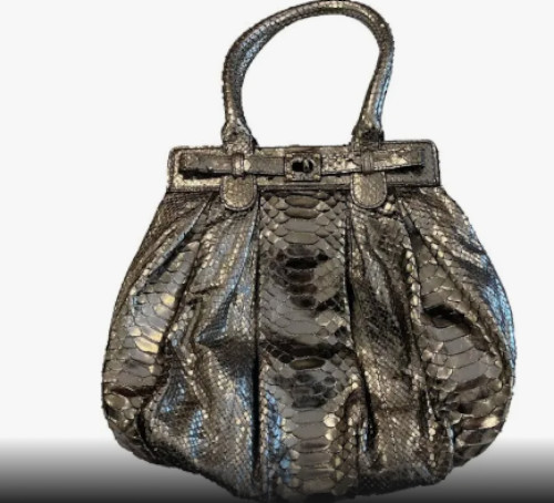 Zagliani Large Python Tote - image 1