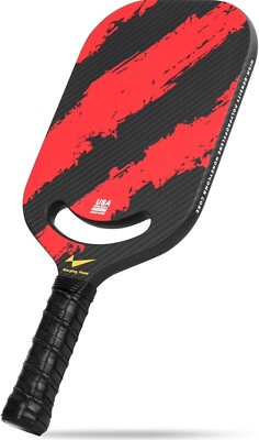 Warping Point Carbon Fiber Pickleball Paddle with Aero Throat, USAPA