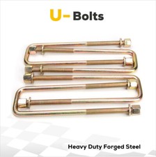 11.5" Square U Bolts Extra Long 2.5" wide 9/16" Ubolt w Hardware for GMC Chevy
