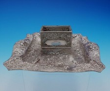 Barbour International Silverplate Ashtray with Match Holder #3285 Figural #3373