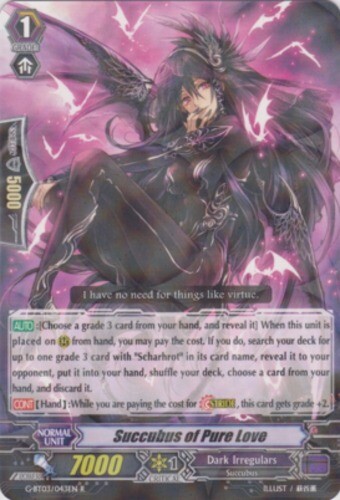 1 x Succubus of Pure Love - G-BT03/043EN - R Near Mint / Mint, English - Picture 1 of 1