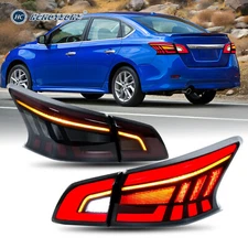 HCmotionLED Tail Lights For Nissan Sentra 2013-2018 Rear Lamp Start UP Animation