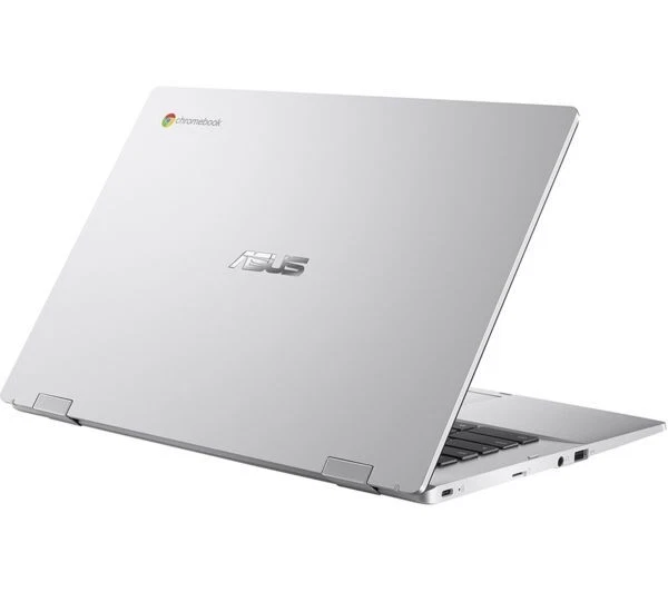 ASUS CX1 14" Chromebook Intel Celeron N3350 - 64 GB eMMC, 4GB Ram Silver Laptop - Image 3 of 4