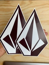 Volcom Stone 2 Stickers Set XL Skate Surf Snowboard Decal