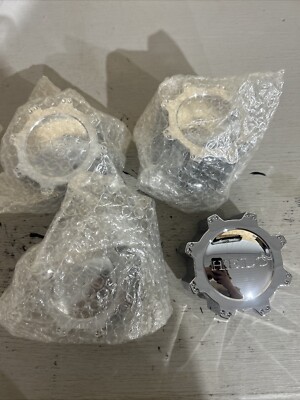 Helo Wheels 133K83B S402-33 Chrome Wheel Center Cap Set