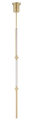 ET2 Lighting 47'' Vertical LED Dorian 3 - Light Pendant in Gold
