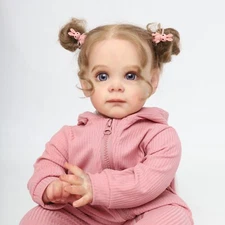 22in (55cm) Realistic Reborn Baby Doll - Soft Vinyl & Silicone, Lifelike Details