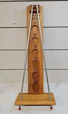 Shoot the Moon Vintage 1959 Drueke Wooden Game With Ball - 18.5" Length
