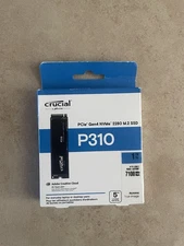 Crucial P310 1TB PCIe Gen4 NVMe 2280 M.2 SSD  Up to 7,100MB/s High Speed SSD