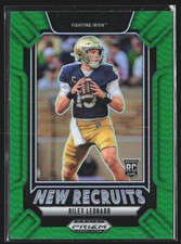 2025 Panini Prizm Draft Picks Riley Leonard Green New Recruits #17 RC