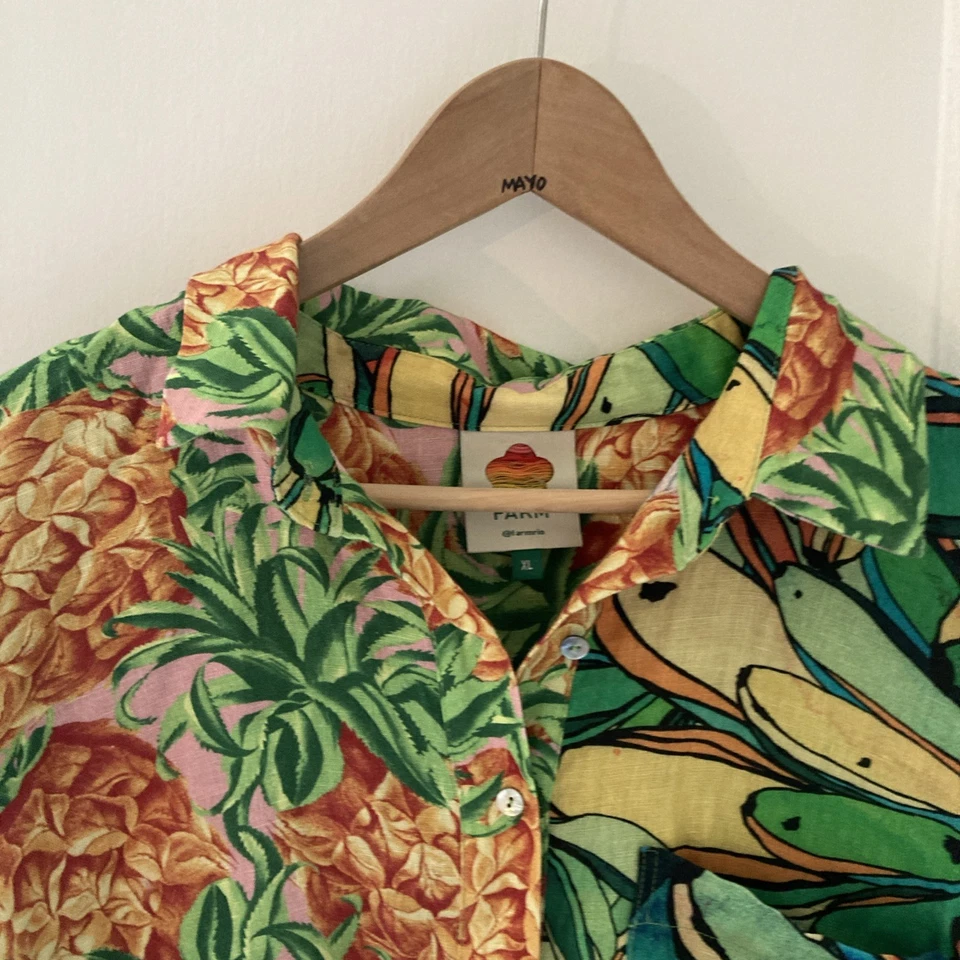 Mameluco para mujer Farm Rio de lino estampado de frutas talla XL Foto 2 de 4