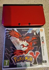 Nintendo 3DS XL Red Handheld Console with Charger And Games