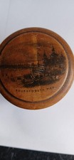 Antique Wooden Trinket Box Maucline Bournemouth Peir. Hand Painted