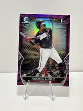 2023 Bowman Chrome 1st Prospect Rookie RC Adias De La Cruz Pink Refractor /199