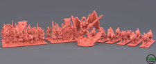 Blood Demons - Daemons - 10 mm Resin Fantasy Miniatures