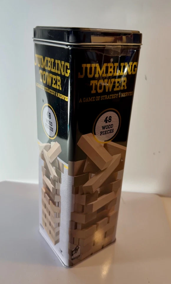 Cardinal Jumbling Tower Game 48 Wood Pieces Game Of Strategy & Nerves Sealed NEW - Image 2 of 3