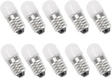 E10 LED Bulbs 12V Warm White AC/DC E10 Miniature Screw LED Lamps 0.5Watts 65Lm