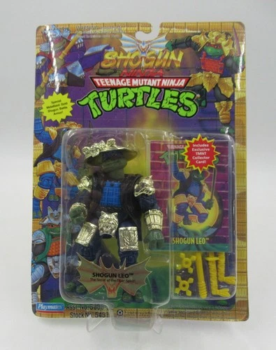 TMNT Shogun Leo Gold Variant Playmates MOC Sealed Vintage Action Figure