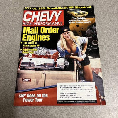 Chevy High Performance/Oct/2000/Mail Order Engines/Latest Crate Engine Hp/F14A