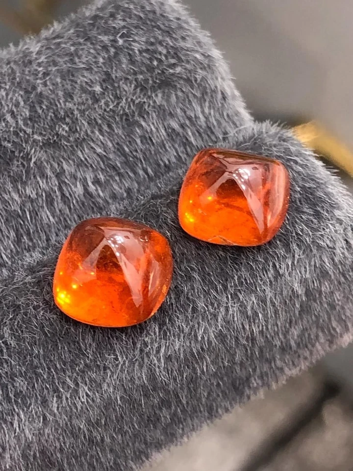 Cabochão de granada Spessartite natural 10,05 ct - Imagem 2 de 4