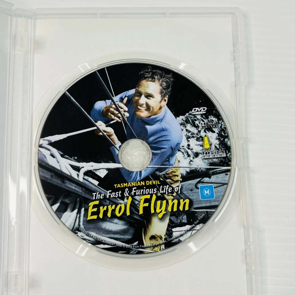 Tasmanian Devil The Fast & Furious Life Of Errol Flynn DVD Region Free Tracked - Image 4 of 4