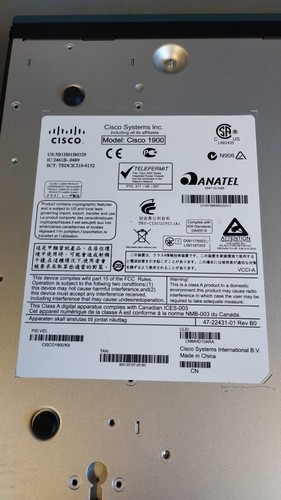 Cisco 1900 Series Router - Model: Cisco 1921 - Photo 8/8
