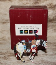 TRAIL OF PAINTED PONIES War Pony Ornament 1496 3" 1st Release 2003 Native Horse