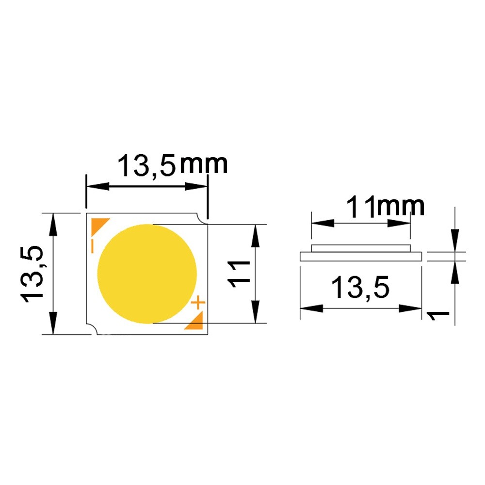 Image 2 - Hohe CRI 95 RA (95-98) COB LED Weià 5600K 27-29V 450ma 1100lm-1200lm For DIYs