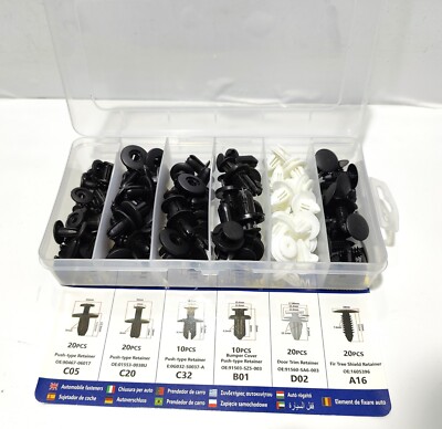 Clip Per Pannello Svasato Auto, Kit Sostituzione Per Serie 120, ABS Resistente, Fissaggio Modanature Porte