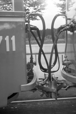 Straßenbahn in Genf Tram in Genf Schweiz 1946 4x6 Historisches Foto