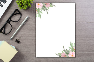 Flower Memo Pads, Floral Note Pads, Writing Pads, Cute Notepad, Office Gift Idea