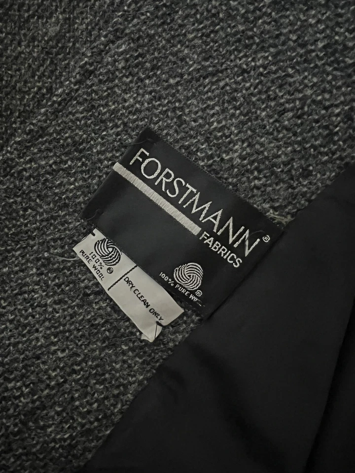 Gabardina larga de invierno de lana Forstmann vintage para mujer Foto 4 de 4