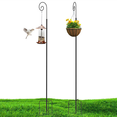 Garten Schäferhaken 70cm - Metall Laternenstab Mit Haken Für Dekoration