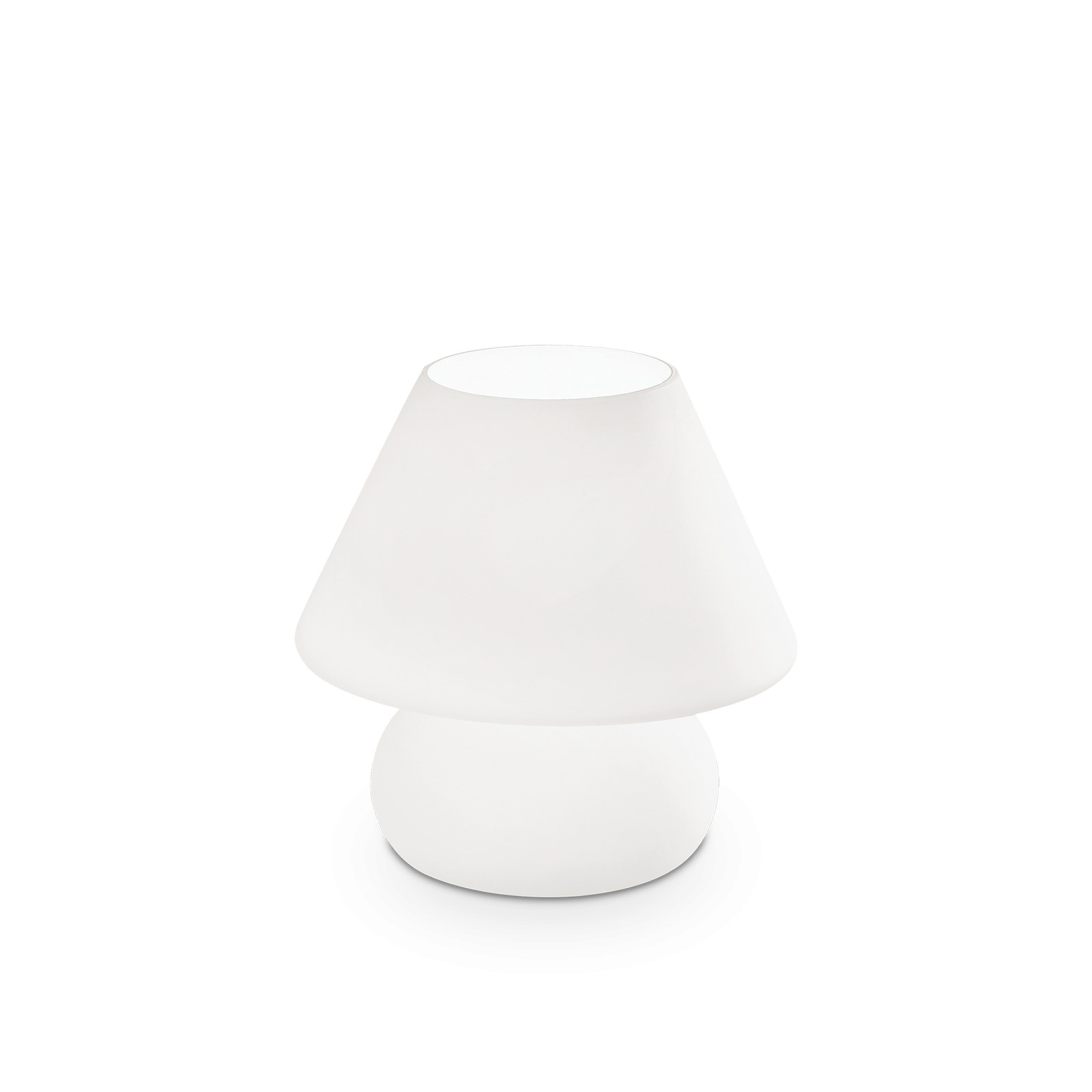 Ideal Lux Prato TL1 Big Lumetto Vetro Bianco - Lampada Tavolo Design