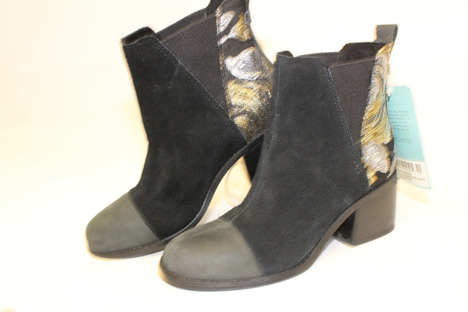 forged iron grey metallic jacquard women's esme boots