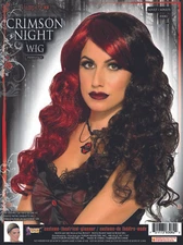 Forum Novelties Crimson Night Red Vampire Witch Wig Halloween Costume 83082