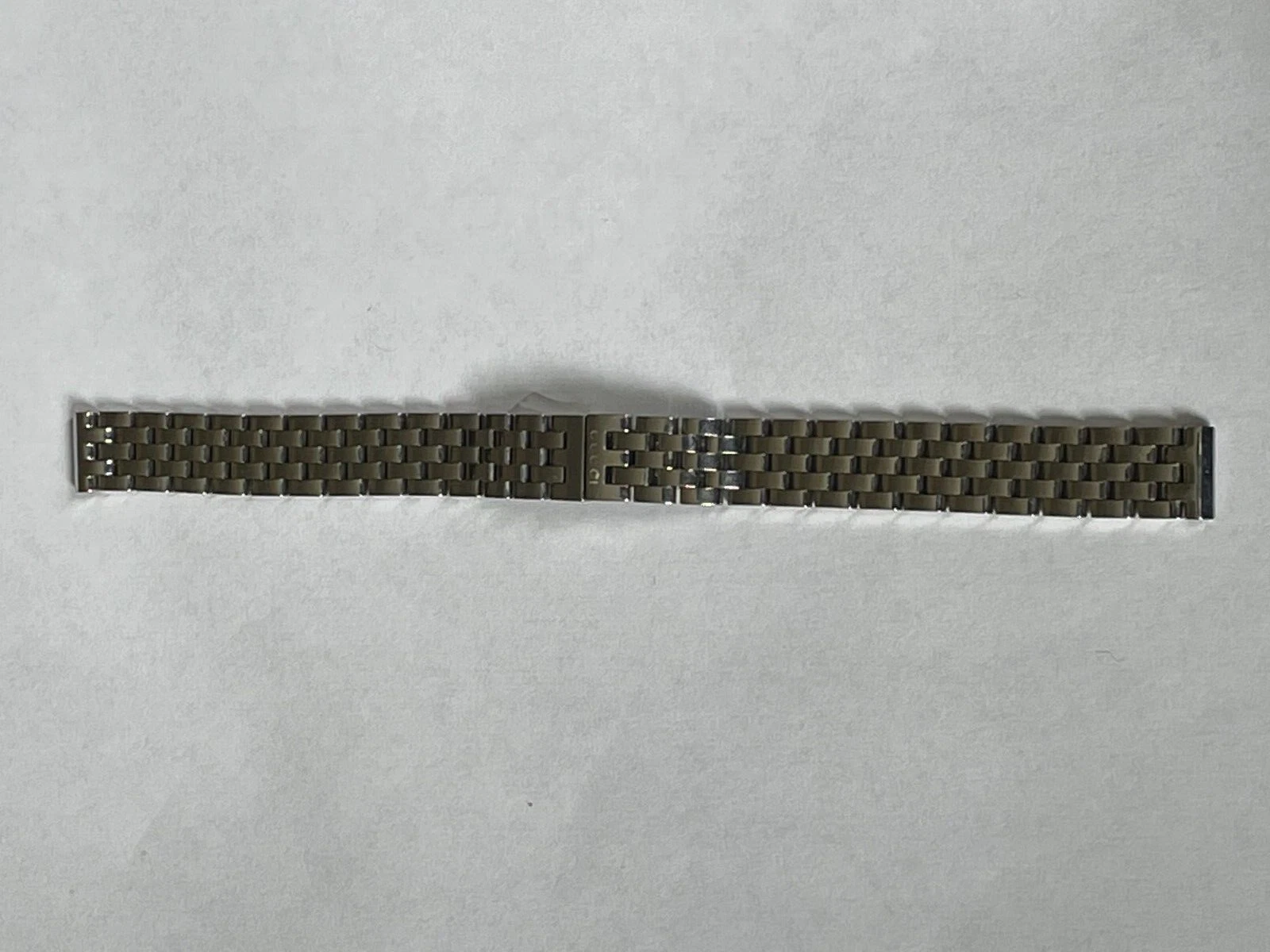 (LOT A638) Bracelet montre femme GUCCI en acier inoxydable neuf pour boîtier réf 128,4