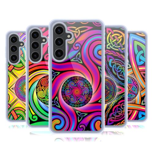 BETH WILSON RAINBOW CELTIC KNOTS GEL CASE COMPATIBLE WITH SAMSUNG/MAGSAFE - Picture 1 of 15