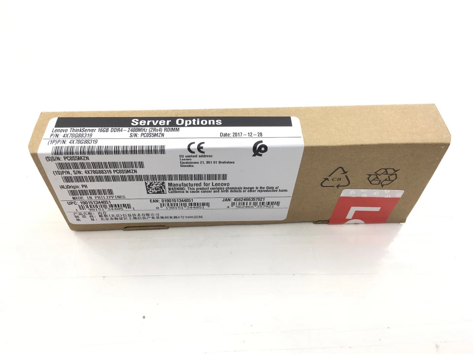 ✅ Lenovo 4X70G88319 - DDR4 16 GB DIMM 288-pin 2400 MHz / PC4-19200 1.2 V - Image 3 of 3